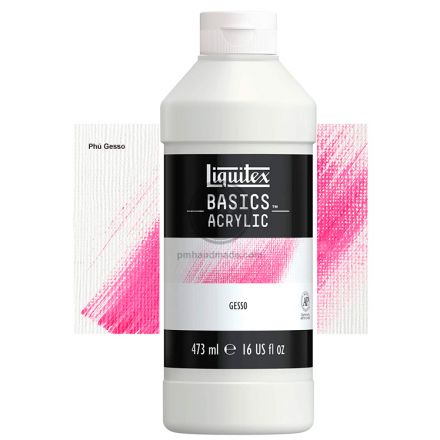 Liquitex basic gesso - Dung môi lót nền 16oz