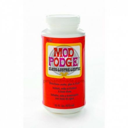 Keo dán Mod Podge gloss lên gỗ và nhiều bề mặt (473ml)