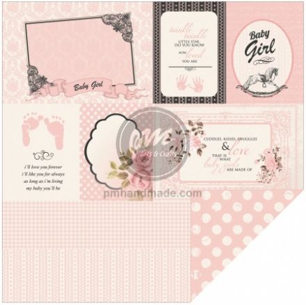 Giấy Cardstock mẫu Bundle of Joy - Pitter 12"x12" (tờ lẻ)