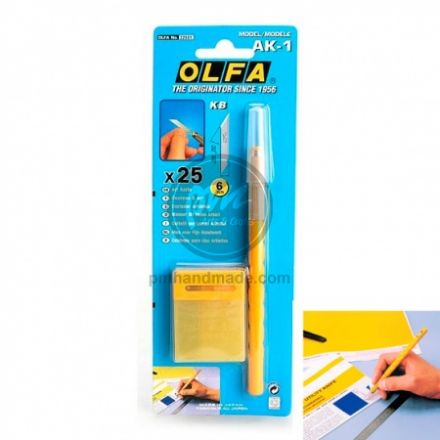 Dao tỉa nghệ thuật Olfa AK-1 (kèm 25 lưỡi)