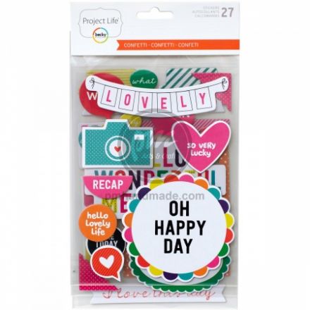 Bộ hình dán mẫu Confetti Edition 27 miếng