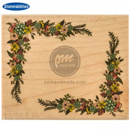 Dấu in mẫu Floral Frame