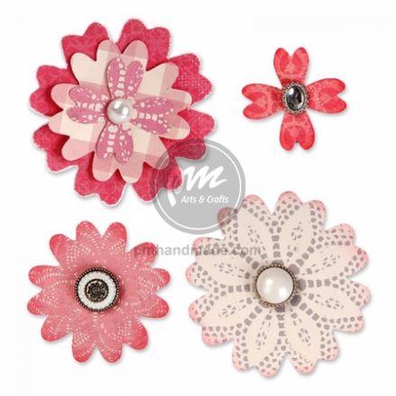 Khuôn cắt Sizzix Bigz Dies mẫu hoa và lá 3D