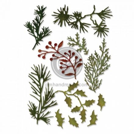 Khuôn cắt Sizzix Thinlits mẫu Holiday Greens