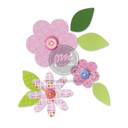 Khuôn cắt Sizzix Bigz Dies mẫu hoa và lá 2