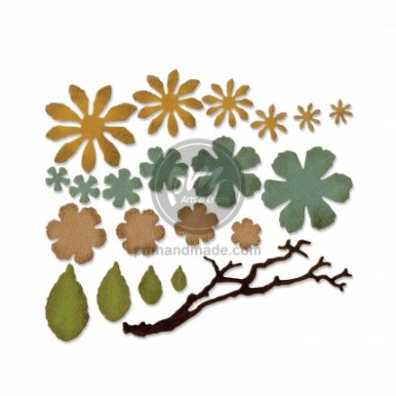 Khuôn cắt Sizzix mẫu hoa nhỏ #661806