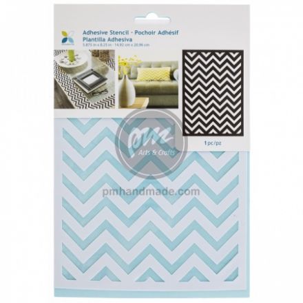 Stencil mẫu gợn sống chữ V