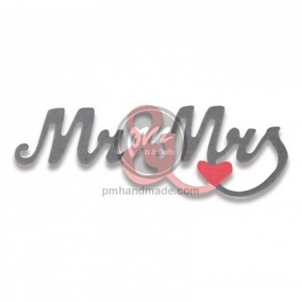 Khuôn cắt Sizzix chữ Mr & Mrs Mini #661793