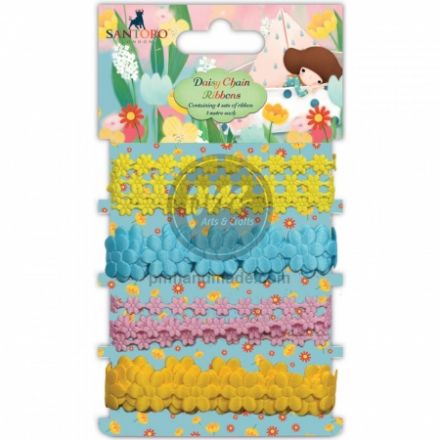 Set Ribbon vải mẫu hoa