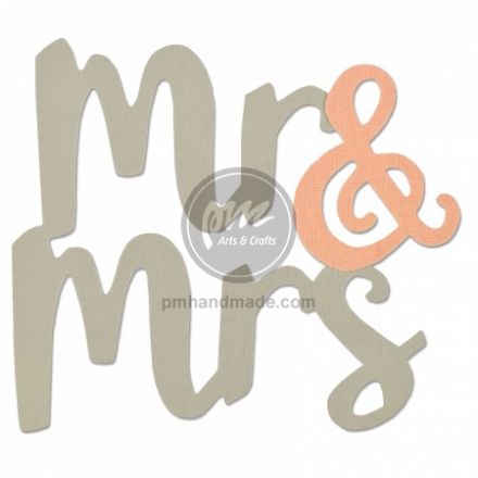 Khuôn Bigz Dies Chữ Mr & Mrs #661714