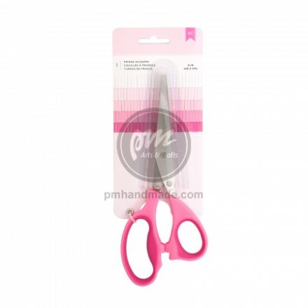 Kéo cắt tua nhiều lưỡi - Màu hồng - 20 cm