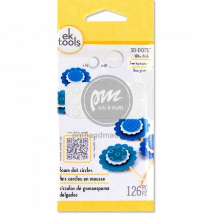 Keo dán foam loại tròn dày 3 mm 126 miếng