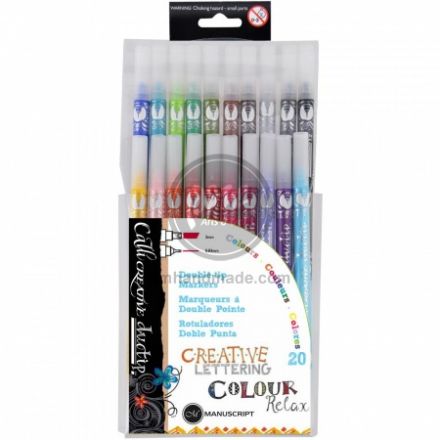 Set 20 bút thư pháp 2 ngòi Manuscript