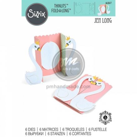 Khuôn cắt thiệp mẫu thiên nga #663617