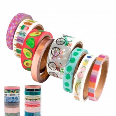 Gỏi 3 Băng keo washi in hình 5m/cuộn