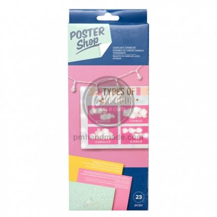 Bộ đèn led trang trí dùng pin vỏ bọc màu trong suốt