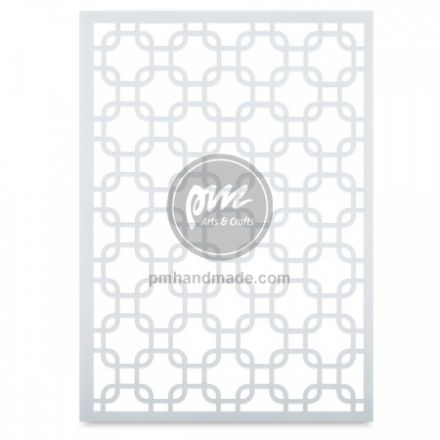 Stencil mẫu các hình vuông lồng nhau