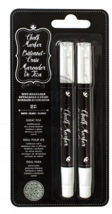 Set bút vẽ bảng 2 ngòi màu trắng AC