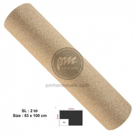Giấy kim tuyến màu gold 50*100 cm (2 tờ)