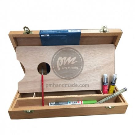 Hộp gỗ sketch kèm bảng pha màu Art Alternatives