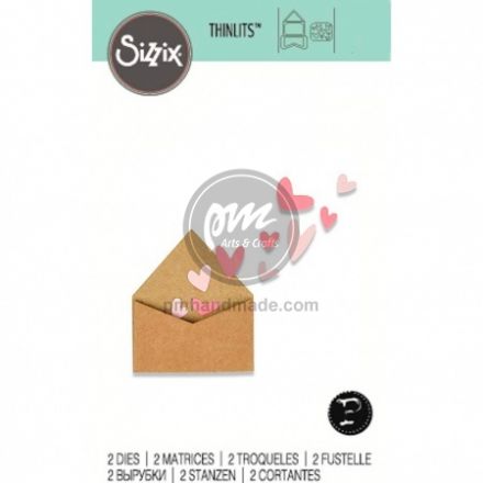 Khuôn cắt bì thư kèm trái tim #662597