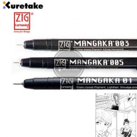 Bút vẽ cartoonist mangaka màu đen