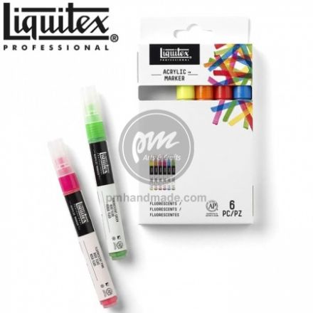 Bộ bút acrylic Liquitex set 6 màu dạ - ngòi fine