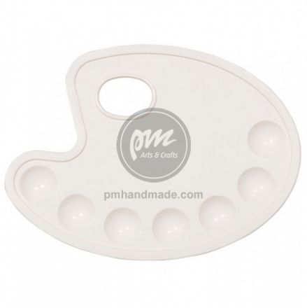 Khay pha màu oval có kèm tay cầm 9/WELL