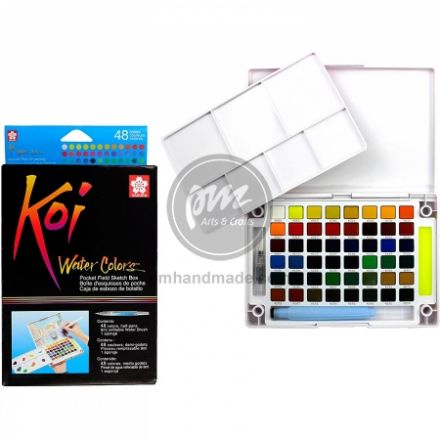 Màu nước Sakura Koi set 48 (tặng kèm bút nước)