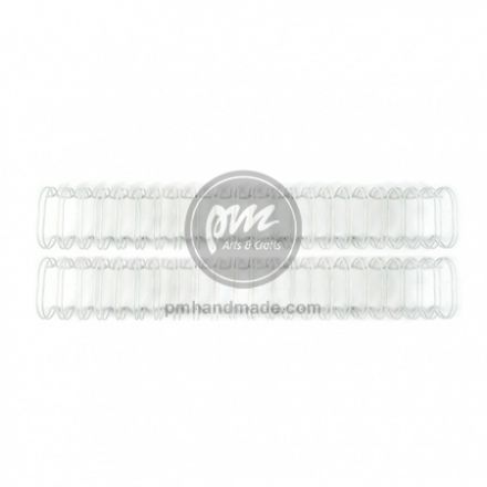 Gáy lò xo kim loại màu trắng 0.75 inch (2 chiếc)