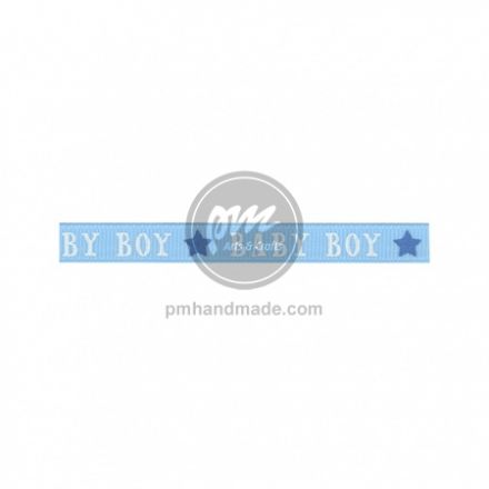 Ribbon xanh in baby boy 9.5mm x 1.2m