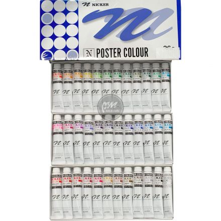 Nicker Poster set 36 màu 20ml
