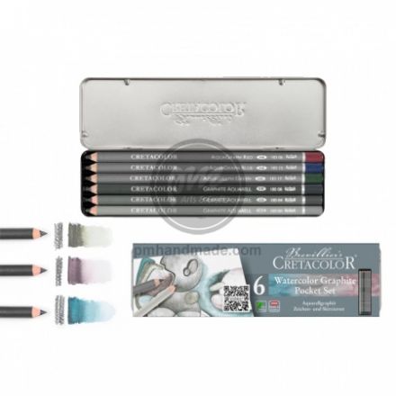 Bộ chì nước graphite Cretacolor Set 6