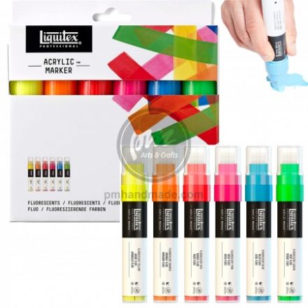 Bộ bút acrylic Liquitex set 6 màu dạ - ngòi wide