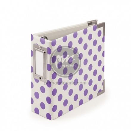 Sổ album/scrabpbook màu tím neon 4