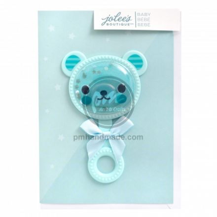 Thiệp baby rattle boy 5x7