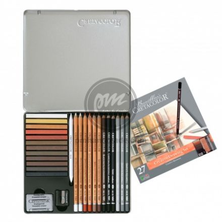 Bộ chì vẽ Cretacolor drawing set 27 món