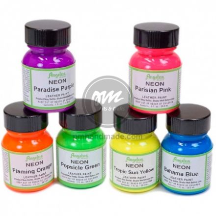 Màu vẽ vải da Angelus neon - màu neon