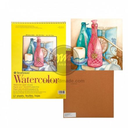 Tập giấy vẽ màu nước Strathmore watercolor S300 - 27.9 x 38.1 cm
