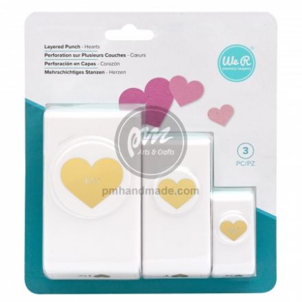 Combo bấm hình tim 3 size