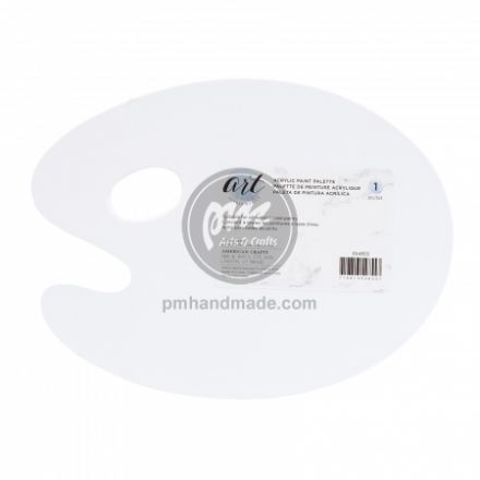 Khay pha màu oval có kèm tay cầm 23x30.4cm