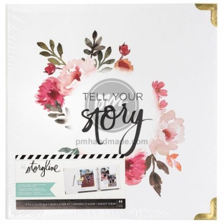 Album storyline 2 white floral size 8"x11" (44 tờ)