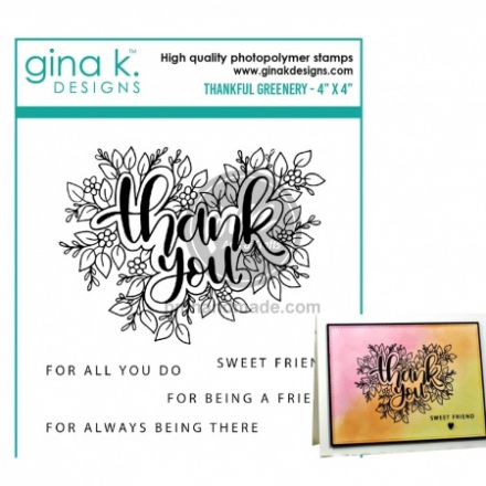 Dấu in trong mẫu Thankful Greenery