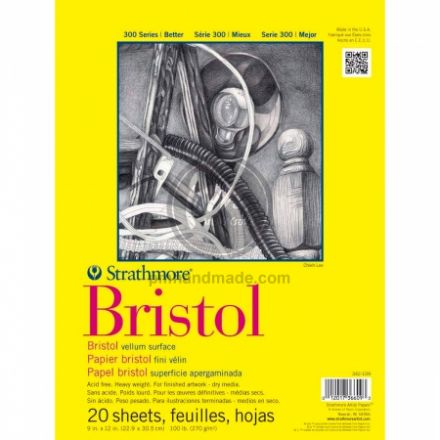 Tập giấy vẽ Strathmore Bristol Vellum a4