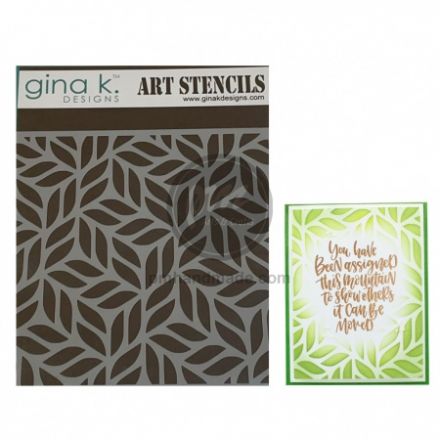 Khuôn vẽ Stencil mẫu Thick Brush