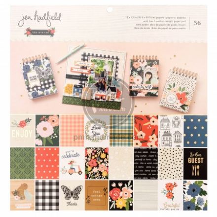 Paper pad mẫu avenue ép foil 12x12" - 36 tờ