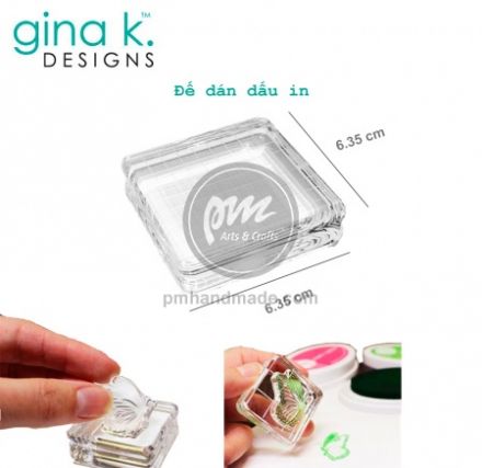 Đế dán dấu in trong kẻ lưới 6.35 x 6.35 cm