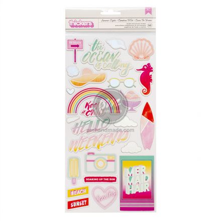 Bộ sticker mẫu summer lights (53 miếng)