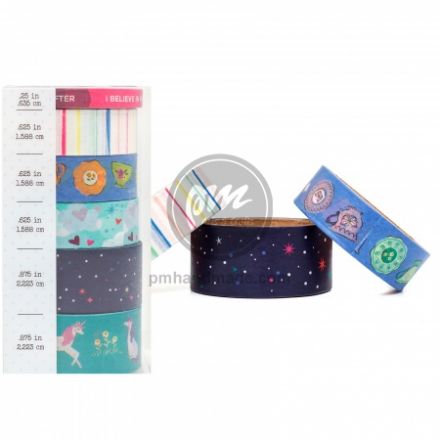 Gói 3 băng keo washitape mẫu head in the clouds