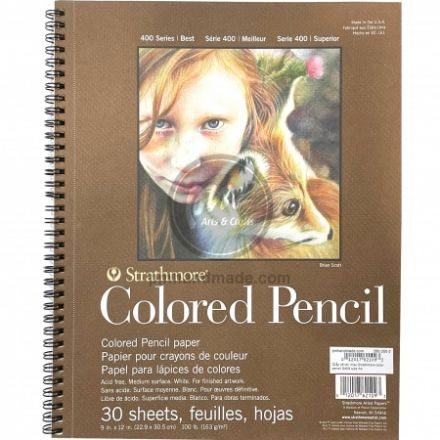 Tập giấy vẽ chì màu Strathmore color pencil S400 size A4